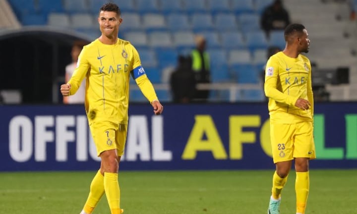 Ronaldo debuts new celebration after scoring winning goal for Al Nassr against Al Fayha in AFC Champions League