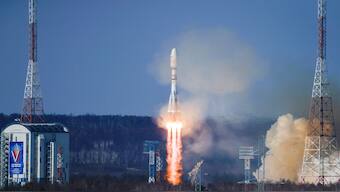 A Soyuz-2.1b rocket booster with a Fregat upper stage, carrying Russian the Meteor-M spacecraft and 18 Russian and foreign additional small satellites, blasts off from a launchpad at the Vostochny Cosmodrome in the far eastern Amur region, Russia. Reuters