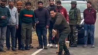 Sachin Tendulkar shared further glimpses of his trip to Kashmir. PTI 