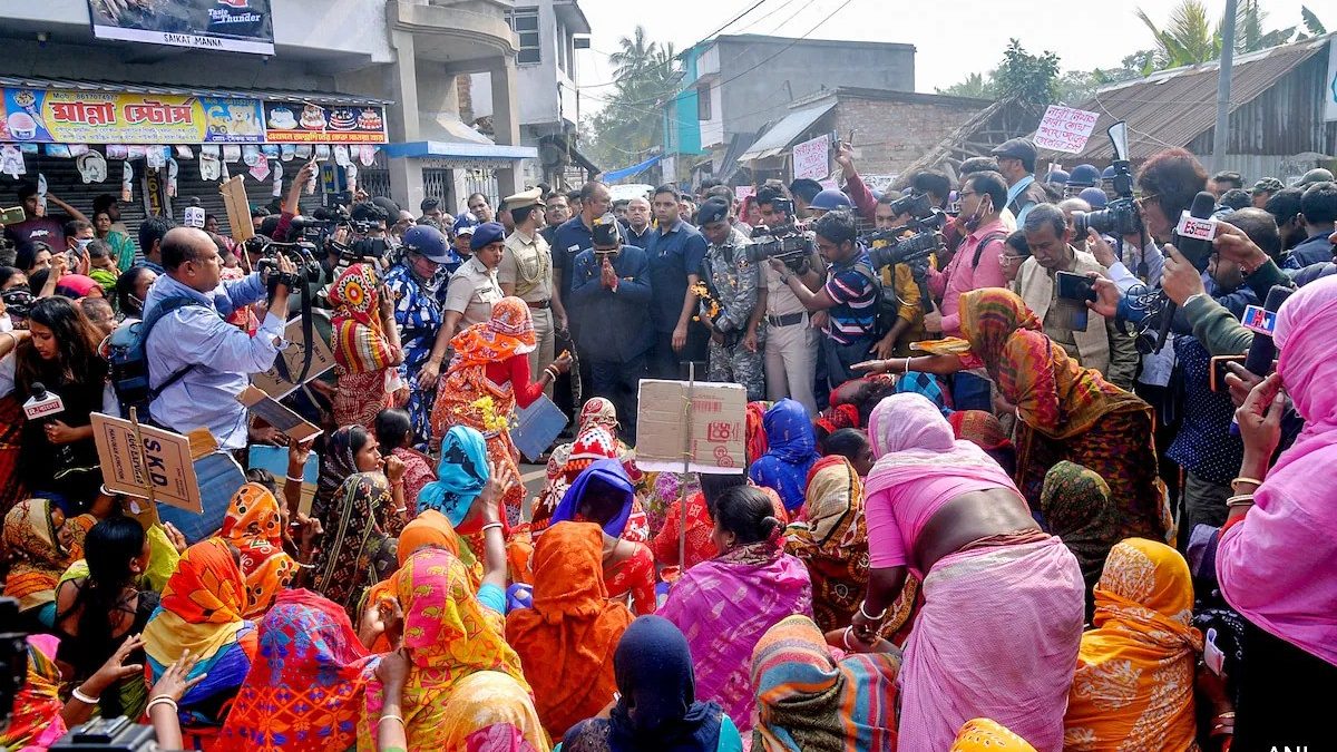 In Hindu-minority Sandeshkhali, the problems are many, from unabated crime against Hindu women to demographic change to land grabbing. ANI In Hindu-minority Sandeshkhali, the problems are many, from unabated crime against Hindu women to demographic change to land grabbing. ANI