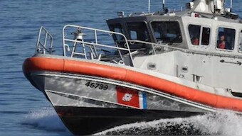 For the first time in nearly ten years, Kiribati police officers were on patrol with the U.S. Coast Guard as "ship riders" from February 11 to 16 Image Courtesy X/USCGLosAngeles