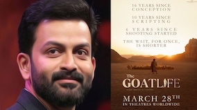 Prithviraj Sukumaran-starrer 'The Goat Life', slated to release in theatres worldwide on 28 March 2024