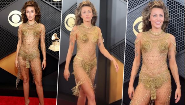 Grammy Awards 2024: Miley Cyrus goes 'bold in gold', wears outfit made with 14,000 safety pins Grammy Awards 2024: Miley Cyrus goes 'bold in gold', wears outfit made with 14,000 safety pins