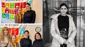 Sanjana Sanghi visits United Nations Headquarters after being conferred with the title of Youth Champion for UNDP India
