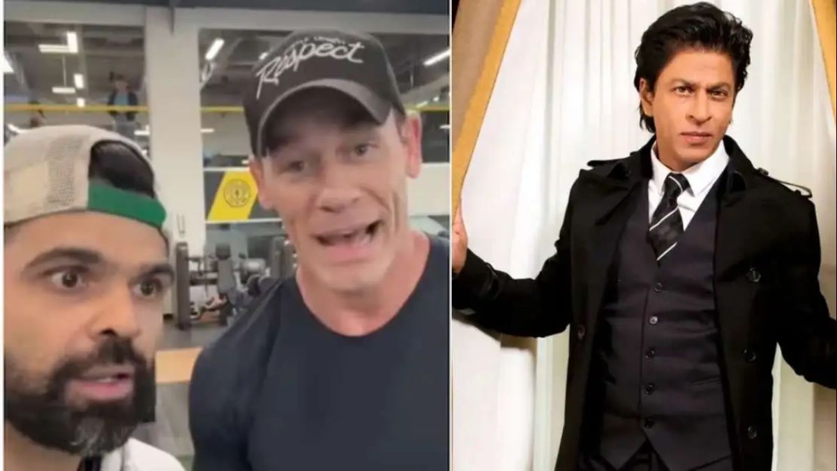 WWE Superstar John Cena sings Shah Rukh Khan's 'Bholi Si Surat', viral video surprises netizens WWE Superstar John Cena sings Shah Rukh Khan's 'Bholi Si Surat', viral video surprises netizens