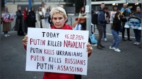 'Putin is a killer': Protests erupt across Europe over Navalny's death