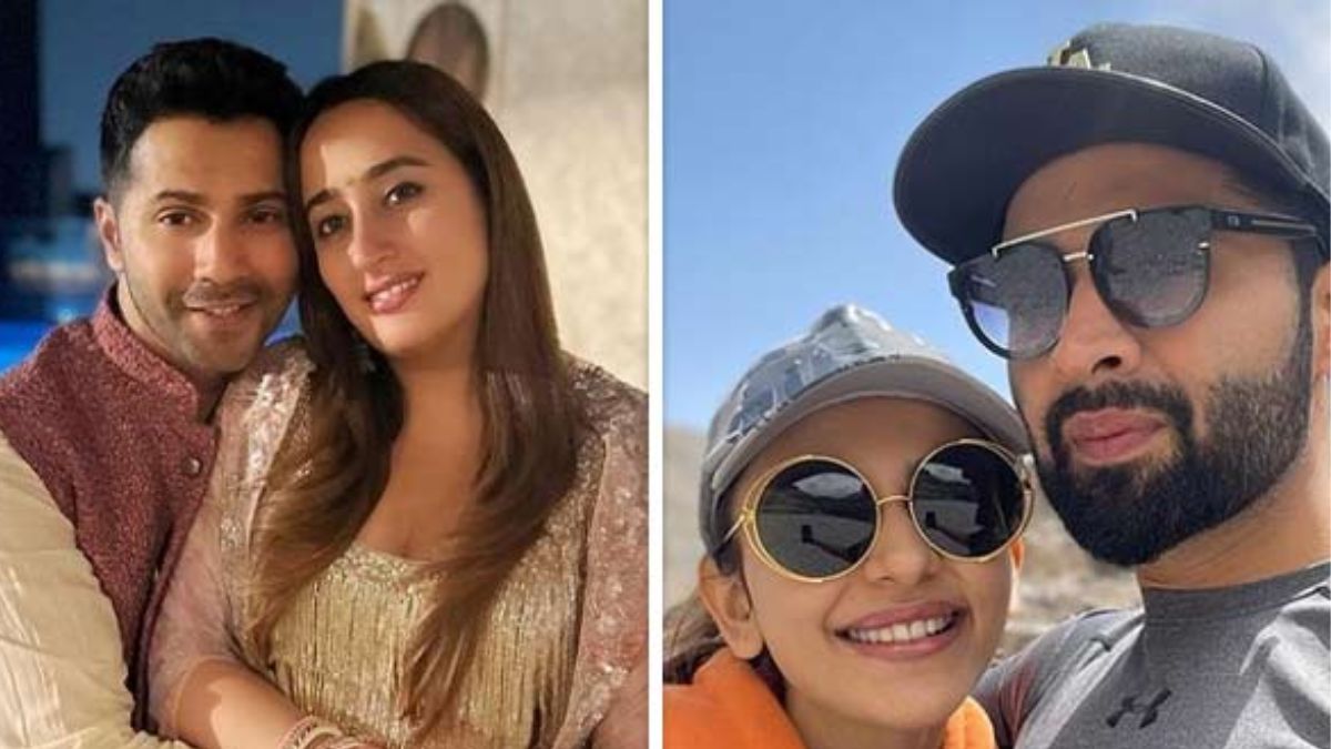 Varun Dhawan, Ayushmann Khurrana lead celeb roll call at Rakul Preet Singh-Jackky Bhagnani's Wedding Varun Dhawan, Ayushmann Khurrana lead celeb roll call at Rakul Preet Singh-Jackky Bhagnani's Wedding