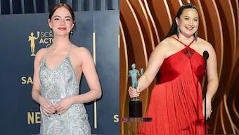Watch: Emma Stone's 'loud' reaction after losing to Lily Gladstone at SAG Awards has Internet's attention
