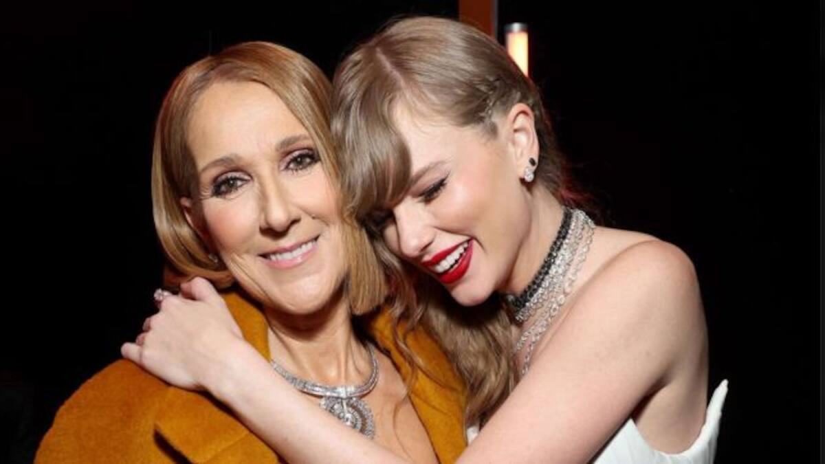 Grammys 2024 Taylor Swift hugs Celine Dion backstage after fans show