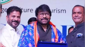 Telangana CM felicitates Chiranjeevi after Padma Vibhushan honour, actor gets emotional