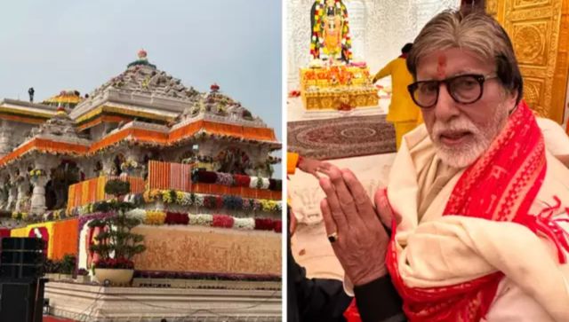 WATCH: Amitabh Bachchan offers prayers at Ram Temple, gives a glimpse of the temple building WATCH: Amitabh Bachchan offers prayers at Ram Temple, gives a glimpse of the temple building