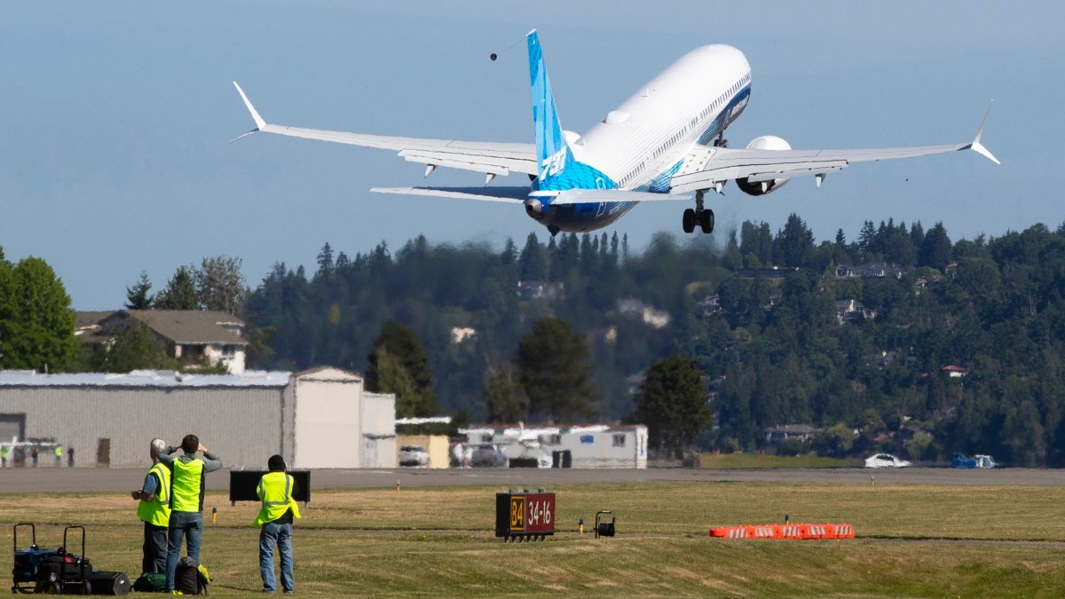 The final version of the 737 MAX, the MAX 10, takes off from Renton Airport in Renton, Wash., on its first flight Friday, June 18, 2021. File Image- AP The final version of the 737 MAX, the MAX 10, takes off from Renton Airport in Renton, Wash., on its first flight Friday, June 18, 2021. File Image- AP