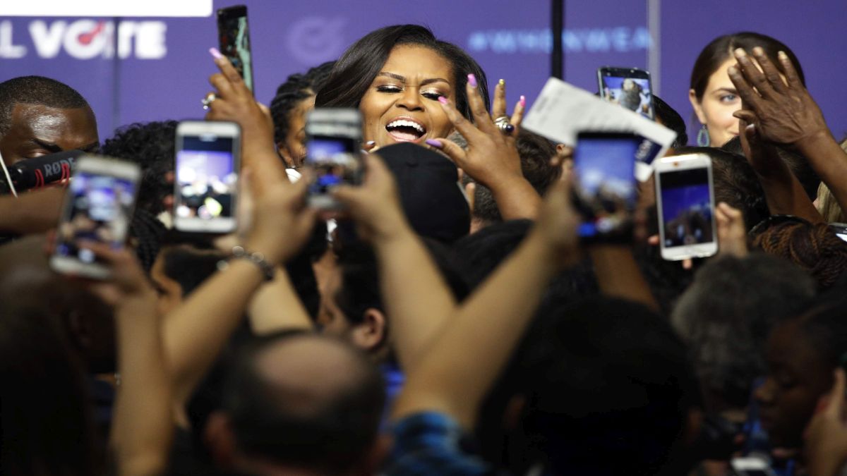 A new survey has shown that former US First Lady Michelle Obama is the top contender to replace Joe Biden. File image/AP A new survey has shown that former US First Lady Michelle Obama is the top contender to replace Joe Biden. File image/AP