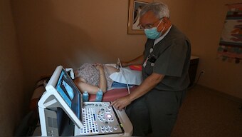 A doctor performs a sonogram to confirm pregnancy on a patient at a reproductive clinic in the US. The Alabama supreme court ruling is likely to affect fertility clinics in the state and possibly the nation. Representational picture/AFP 