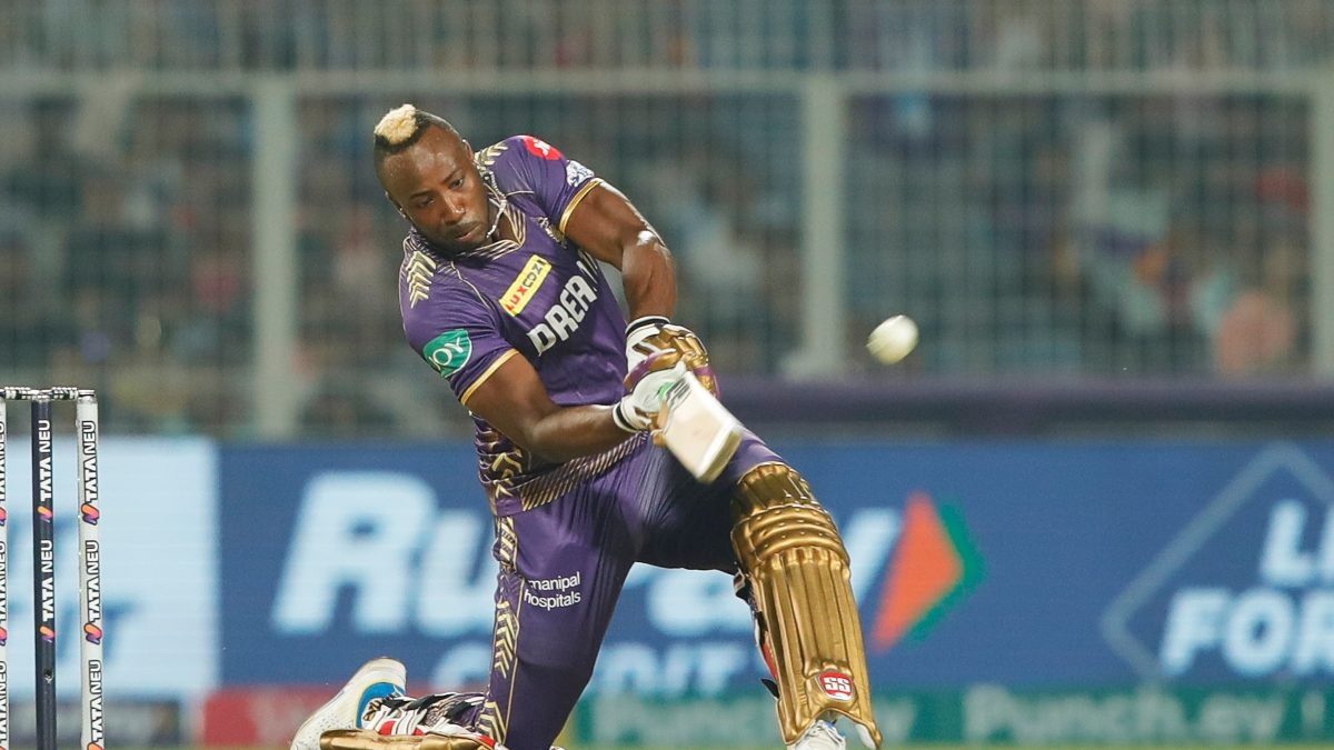 KKR's Andre Russell on Saturday hit the longest six of IPL 2024 so far. Sportzpics KKR's Andre Russell on Saturday hit the longest six of IPL 2024 so far. Sportzpics