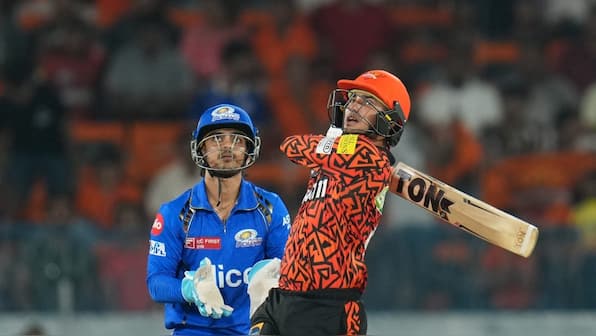 IPL 2024: Abhishek Sharma breaks Travis Head's record for fastest fifty by SRH batter in match against MI