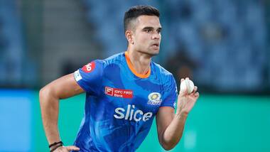 Watch: Arjun Tendulkar nails perfect yorker in Mumbai Indians training session