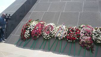 Armenian Genocide Memorial at Yerevan. Image courtesy 	23artashes/Wikimedia Commons