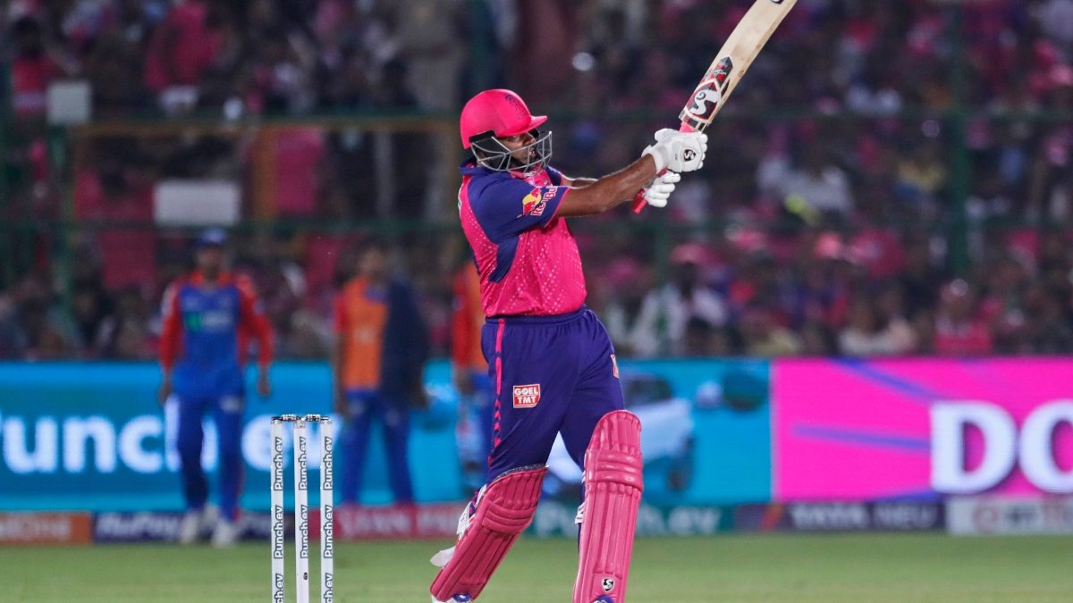 R Ashwin played a cameo of 29 off 19 balls, hitting three sixes, during Rajasthan Royals vs Delhi Capitals in the IPL 2024. AP R Ashwin played a cameo of 29 off 19 balls, hitting three sixes, during Rajasthan Royals vs Delhi Capitals in the IPL 2024. AP