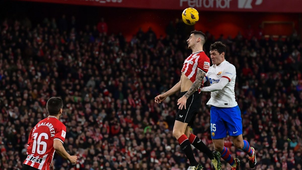 Athletic Bilbao and Barcelona played out a goalless draw at San Mames in La Liga. AP Athletic Bilbao and Barcelona played out a goalless draw at San Mames in La Liga. AP