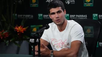 Carlos Alcaraz is the defending champion at the ATP Masters 1000 event in Indian Wells. AP