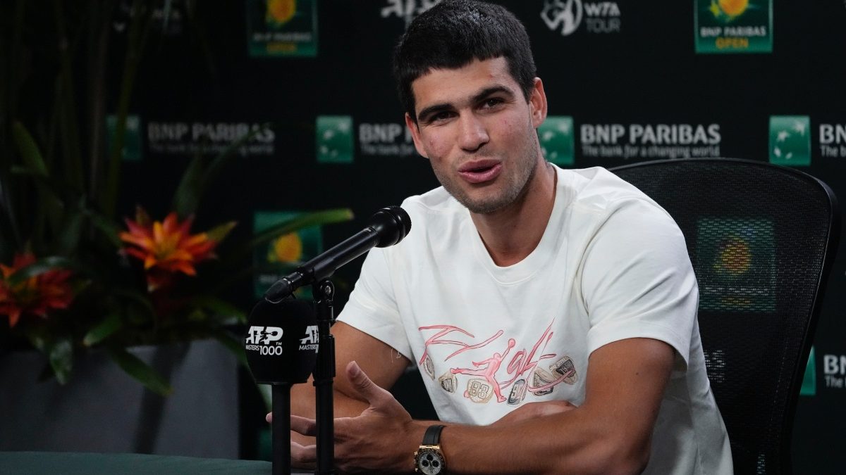 Carlos Alcaraz is the defending champion at the ATP Masters 1000 event in Indian Wells. AP Carlos Alcaraz is the defending champion at the ATP Masters 1000 event in Indian Wells. AP
