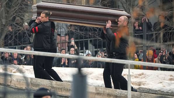 You weren’t afraid, neither are we, say defiant Russians as Navalny is laid to rest