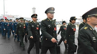The delegation of officials from the Chinese military's international military cooperation department focused on "in-depth consultations on promoting bilateral defence cooperation" Image Courtesy Agencies