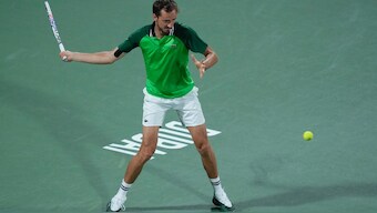 Daniil Medvedev beat Alejandro Fokina to move into the semi-finals in Dubai. AP