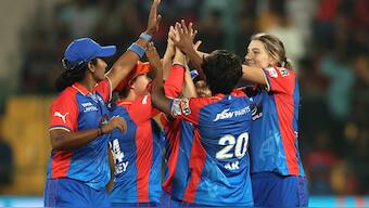 Delhi Capitals beat Royal Challengers Bangalore by 25 runs in Match 7 of the Women's Premier League. Image: Sportzpics