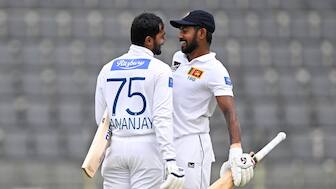 Sri Lanka's Dhananjaya de Silva and Kamindu Mendis achieved the rare feat of scoring a century in both innings of a Test. AFP