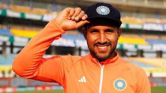 Wicketkeeper-batter Dhruv Jurel received his maiden India cap during the third Test against England in Rajkot. Sportzpics