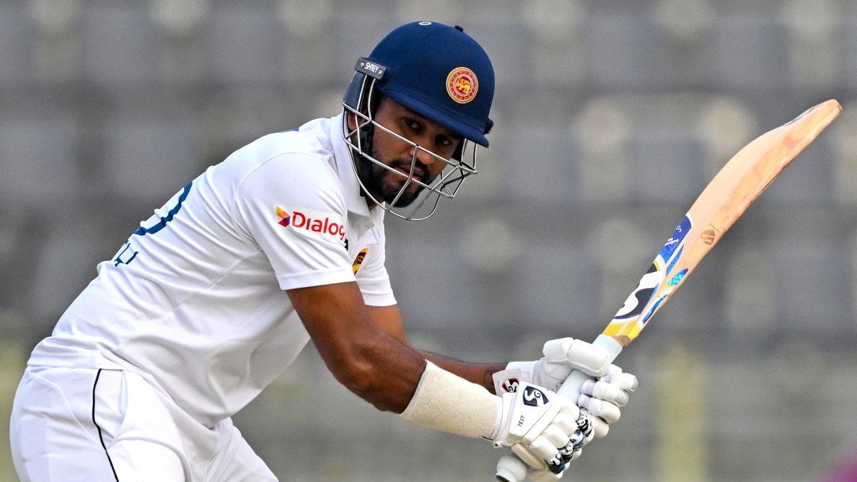 Sri Lanka's Dimuth Karunaratne bats on Day 2 of the first Test against Bangladesh. AFP Sri Lanka's Dimuth Karunaratne bats on Day 2 of the first Test against Bangladesh. AFP