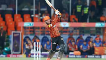 Heinrich Klaasen scored 80 runs for Sunrisers Hyderabad in a high-scoring game against Mumbai Indians in the IPL 2024. Image: Sportzpics