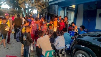 Numerous individuals who have fled from Myanmar to India are related to the Kuki ethnic group Image Courtesy ANI