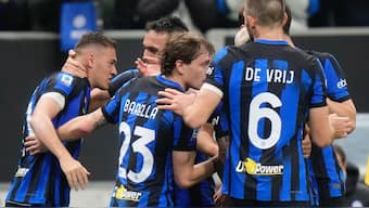 Inter Milan went 15 points clear at the top of the Serie A standings. AP