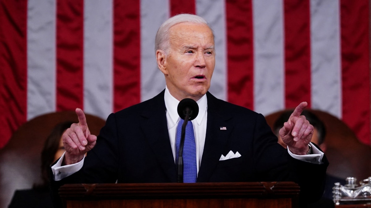 7 US presidential election poll pitches from Joe Biden’s fiery SOTU