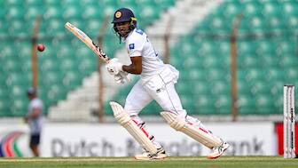 Sri Lanka all-rounder Kamindu Mendis remained unbeaten on 92, collecting seven fours and two sixes along the way. AFP