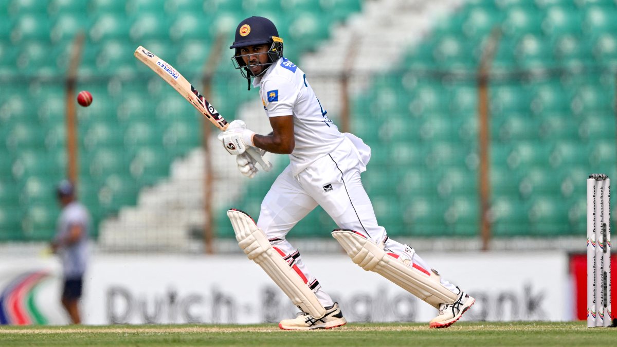 Sri Lanka all-rounder Kamindu Mendis remained unbeaten on 92, collecting seven fours and two sixes along the way. AFP Sri Lanka all-rounder Kamindu Mendis remained unbeaten on 92, collecting seven fours and two sixes along the way. AFP