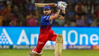 Virat Kohli scored 77 runs for RCB against PBKS in the IPL on Monday. PTI