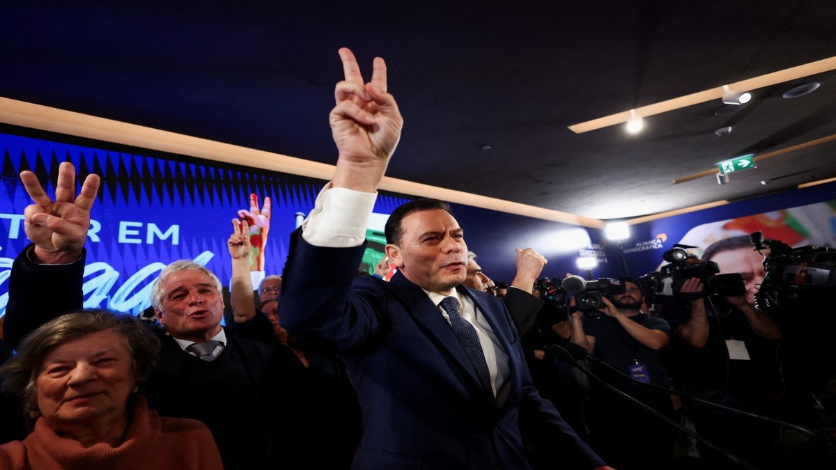 Leader of Portugal's opposition centre-right claims victory in election