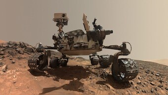 Digitally generated image of Curiosity Rover on Mars. Image Credit: NASA