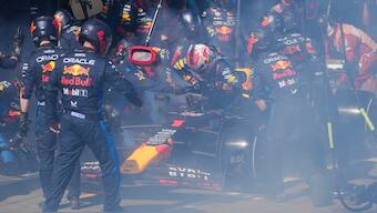 Max Verstappen's accident ended any hope he had of matching his own record set last year of 10 consecutive wins and snapped his unbeaten streak of winning from 18 previous pole positions. His brake failure ended a run of 43 consecutive races without a retirement. AP 