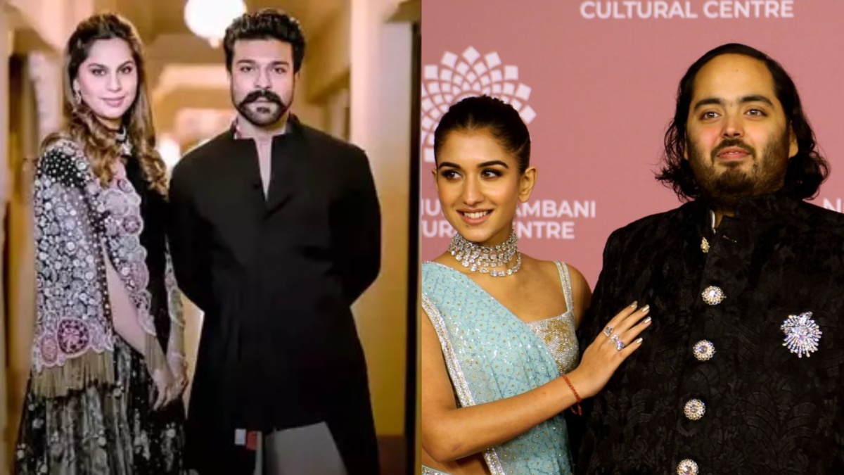 Anant Ambani and Radhika Merchant's pre-wedding festivities: RRR star Ram Charan to attend the ceremony with wife Upasana Kamineni Konidela Anant Ambani and Radhika Merchant's pre-wedding festivities: RRR star Ram Charan to attend the ceremony with wife Upasana Kamineni Konidela