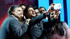 Mukesh Ambani introduces Shah Rukh Khan as son Anant Ambani's 'godfather' at pre-wedding bash - watch video