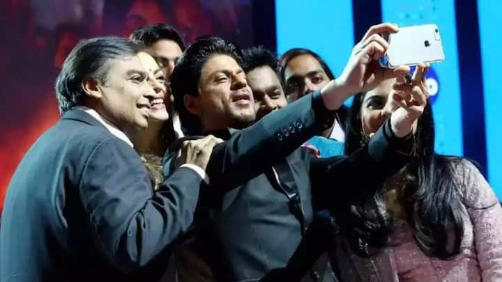 Mukesh Ambani introduces Shah Rukh Khan as son Anant Ambani's 'godfather' at pre-wedding bash - watch video