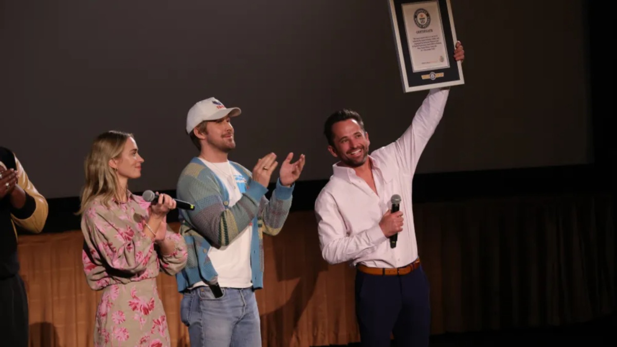 Ryan Gosling and Emily Blunt starrer The Fall Guy makes entry into Guinness world record Ryan Gosling and Emily Blunt starrer The Fall Guy makes entry into Guinness world record