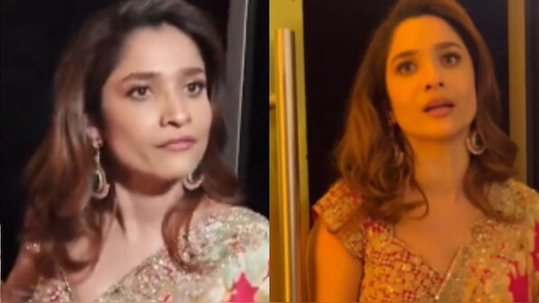 [WATCH] Ankita Lokhande loses cool on paparazzi at Swatantrya Veer Savarkar screening: 'This is not right'