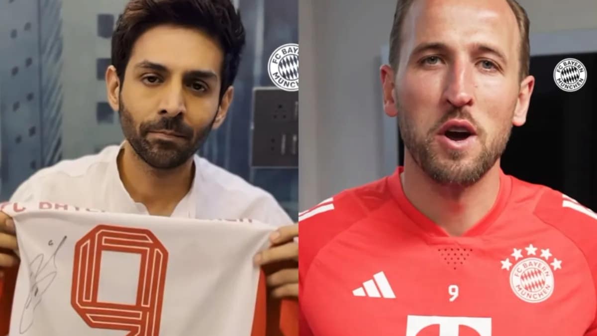 Kartik Aaryan challenges international footballer Harry Kane to say a dialogue from Chandu Champion