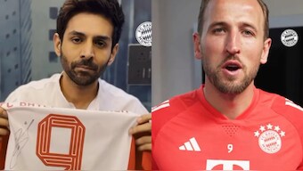 Kartik Aaryan challenges international footballer Harry Kane to say a dialogue from Chandu Champion